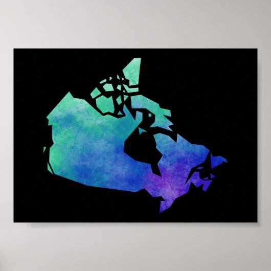 Karte Kanada Poster (Vorne)