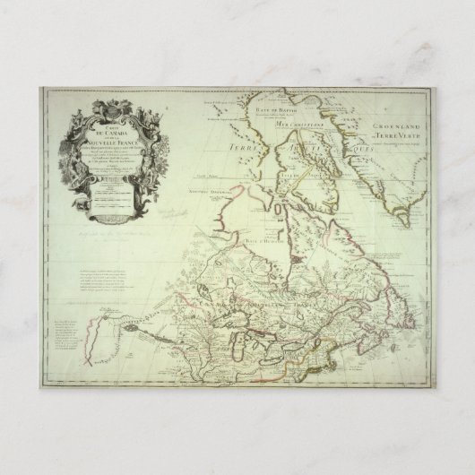 Karte Kanadas (Vorderseite)