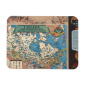 Karte Kanadas - Natürliche und industrielle Ressou Magnet (Horizontal)