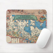 Karte Kanadas - Natürliche und industrielle Ressou Mousepad (Mit Mouse)