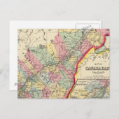 Karte Kanadas Ost in Landkreisen (Vorne/Hinten)