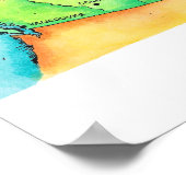 Karte Kanadas Poster (Ecke)