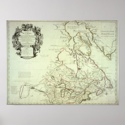 Karte Kanadas Poster (Vorne)