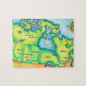 Karte Kanadas Puzzle (Horizontal)