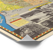 Karte Kanadas - Sehenswürdigkeiten Poster (Ecke)