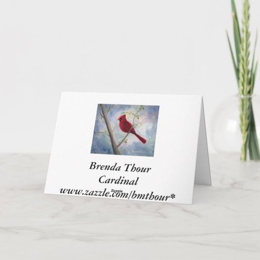 Karte Kardinal Mutter Tages (Rückseite)