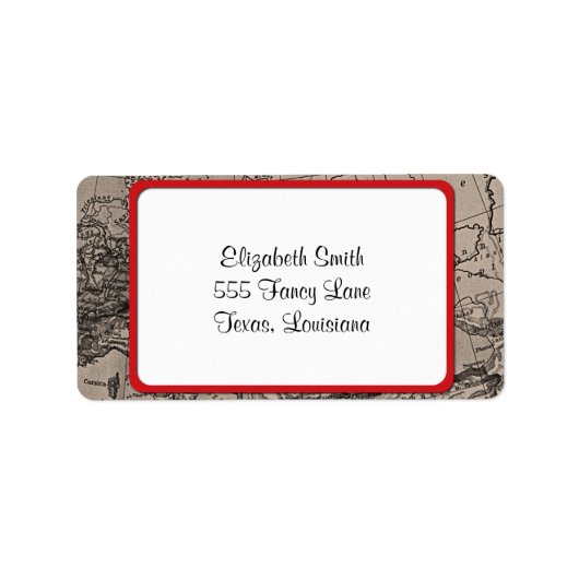 Karte, Kartografie, Geografie, Topografie, Europa Adressaufkleber (Vorne)