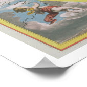 Karte Kartografieren der Mondbahn um den Ozean Poster (Ecke)