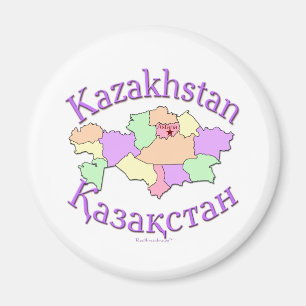 Karte Kasachstan Magnet