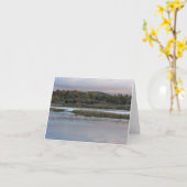 Karte: Kinnordy Loch im Herbstfrost Karte (Gelbe Blume)