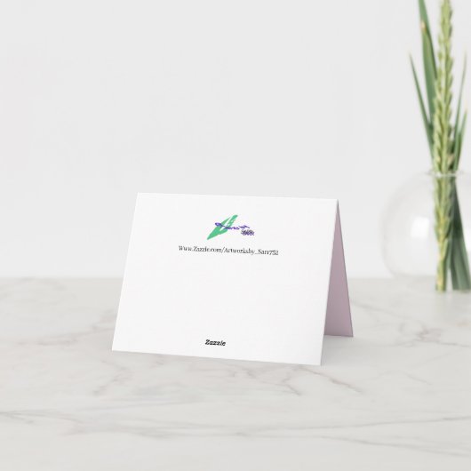 Karte: Kirschblüten (Rückseite)