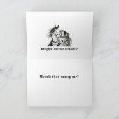 Karte "Knights courdens Maidens" (Innenseite)