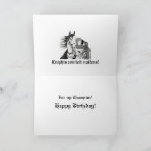 Karte "Knights courdens Maidens" (Innenseite)