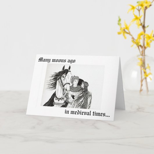 Karte "Knights courdens Maidens" (Gelbe Blume)