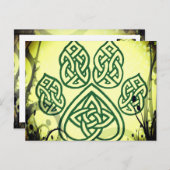 Karte Knoten, Pfote, Hund (Vorne/Hinten)