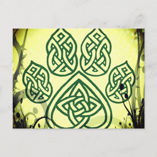 Karte Knoten, Pfote, Hund (Vorderseite)