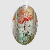 Karte, Kompass, Rosen Ornament (Vorderseite)