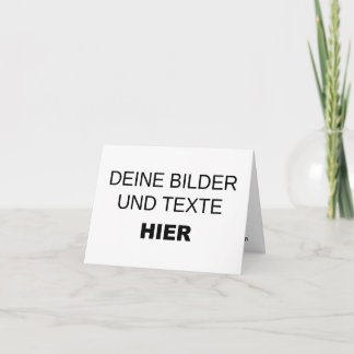 Karte komplett selbst gestalten