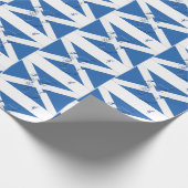 Karte Kontur SCOTLAND SALTIRE FLAG Geschenkpapier (Ecke)
