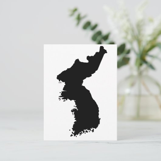 Karte Koreas (Stehend Vorderseite)