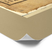 Karte Koreas (1822) Poster (Ecke)