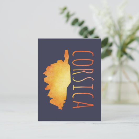 Karte Korsika (Stehend Vorderseite)