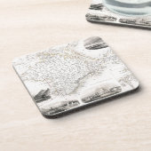 KARTE: KRIM, c1855 Getränkeuntersetzer (Linke Seite)