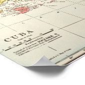 KARTE: KUBA, 1900 POSTER (Ecke)