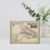 Karte Kubas von J.H. Colton (1851) (Stehend Vorderseite)