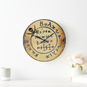 KARTE, KULTUR UND SCHWERTER FÜR ANTIQUE PIRATEN GROßE WANDUHR (Zuhause)