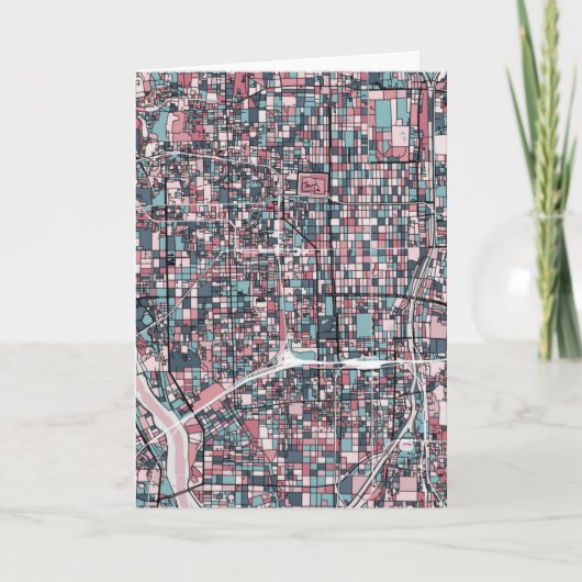 Karte Kyotos Japan (Vorderseite)