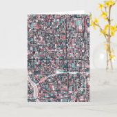 Karte Kyotos Japan (Gelbe Blume)