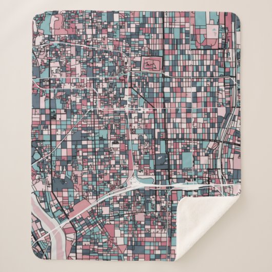 Karte Kyotos Japan Sherpadecke (Vorderseite)