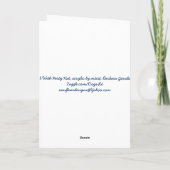 Karte, Labrador mit Party-Hut Karte (Rückseite)