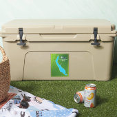 Karte "Lac de Castillon France" Aufkleber (Kühler)