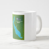 Karte "Lac de Castillon France" Jumbo-Tasse (Vorderseite Rechts)