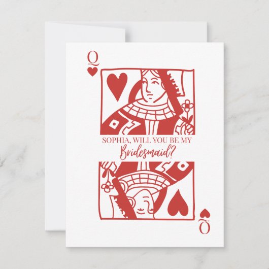 Karte Las Vegas Bridesmaid Vorschlag Card (Vorderseite)