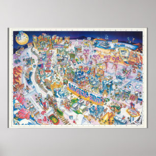 Karte Las Vegas Poster