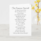 Karte "Lauf den Gang runter" (Gelbe Blume)