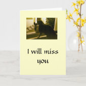 Karte - leer - Ich vermisse Sie (Gelbe Blume)