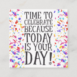 Karte legt Geburtstag ein/wünscht gut senden