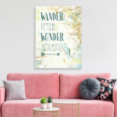 Karte Leinwanddruck (Insitu (Wohnzimmer))