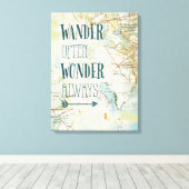 Karte Leinwanddruck (Insitu (Holzboden))