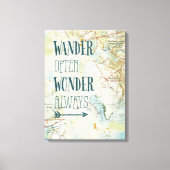 Karte Leinwanddruck (Vorderseite)