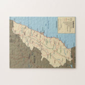 Karte Libanons (2000) Puzzle (Horizontal)