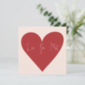 Karte "Liebe am meisten" (Stehend Vorderseite)