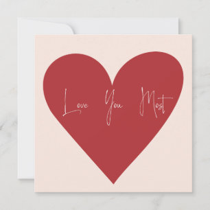 Karte "Liebe am meisten"