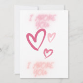 KARTE LIEBE FÜR VALENTINE, ICH FANDE IN LIEBE MIT (Rückseite)