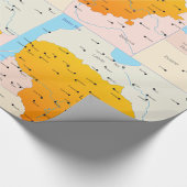 Karte Litauens Geschenkpapier