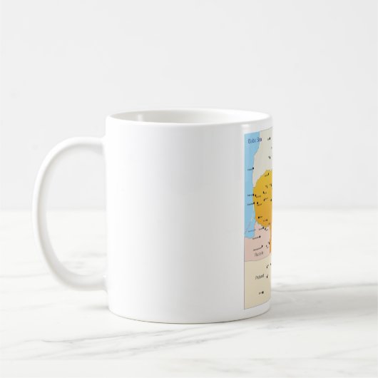 Karte Litauens Kaffeetasse (Links)